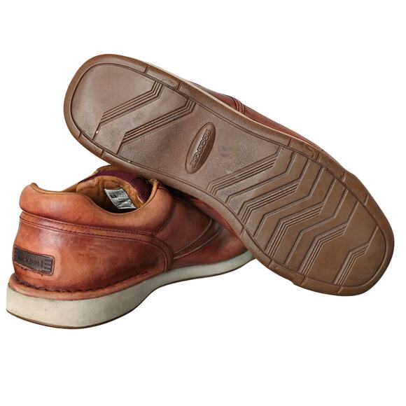 Men's Brown Leather Rockport ProWalker 7100 Laceup Sneaker - Size 12 - Picture 3 of 15